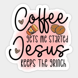 Coffee First: Fuel for the Daily Grind Sticker